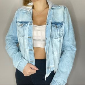 Cropped denim jacket